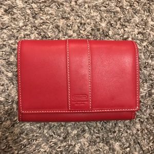 Red Coach Wallet